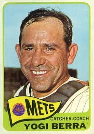 Yogi Berra came out of retirement as an official player-coach of the New York Mets in 1965, teaming with pitcher-coach Warren Spahn to form "a dream battery" as the team yearbook had it.